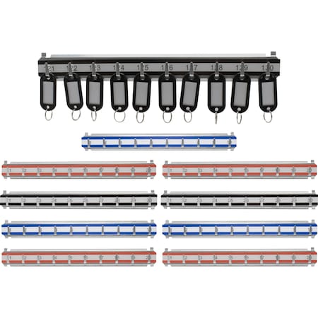 Barska Key Shelves with 101-200 Numbered Hooks, 10 shelves AF13684